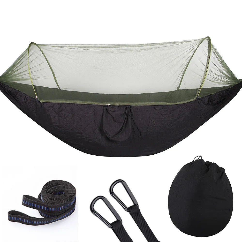 Fully Automatic Quick Opening Hammock With Mosquito Net - Bellarte Enchanté Fully Automatic Quick Opening Hammock With Mosquito Net